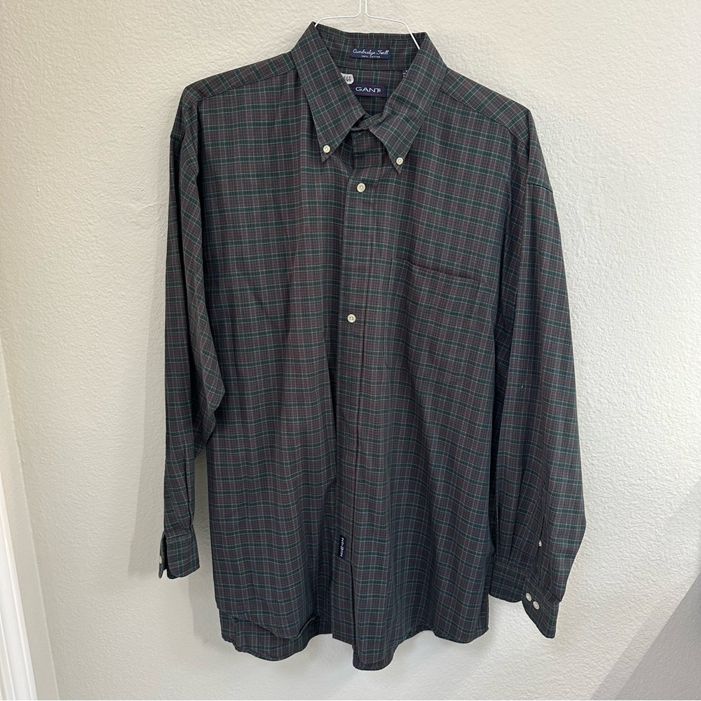 Gant Men's Green Plaid Shirt